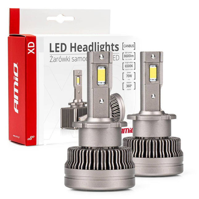 AMiO LED Koplampen XD-serie D4S/D4R – Krachtige LED Dimlichten voor Helder Wit Licht - VCTparts.nl