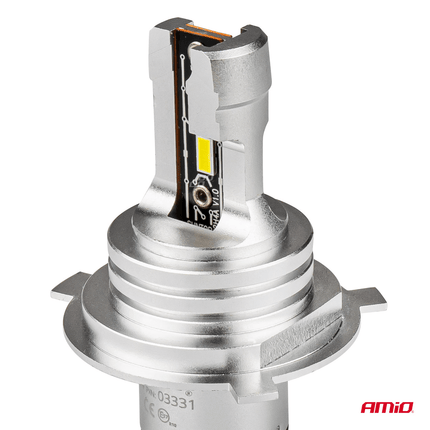 AMiO AMiO Dimlicht LED H4/H19 Mini 6500k Wit (set) 12v/24v [Witte koplampen - Witte Dimlichten] AMiO 4