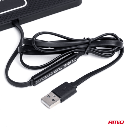 AMiO AMiO Draadloze Auto Snellader 15W (QC) Inductieve Lader met USB - A Aansluiting Zwart AMiO 4
