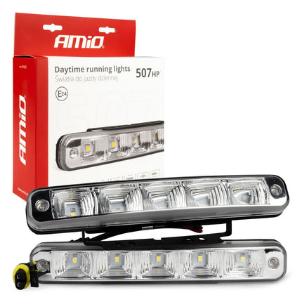 AMiO AMiO DRL 507HP Dagrijverlichting 190mm - Universele SMD LED Set voor Auto met Automatische Schakeling 12V en 24V AMiO 1