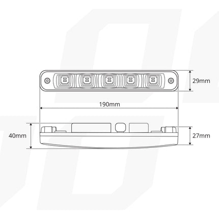 AMiO AMiO DRL 507HP Dagrijverlichting 190mm - Universele SMD LED Set voor Auto met Automatische Schakeling 12V en 24V AMiO 7