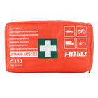 AMiO AMiO EHBO - Doos DIN 13164 - Uitgebreide Reis EHBO - Set met Waterdichte Verpakking en Mondstuk Rood AMiO 5
