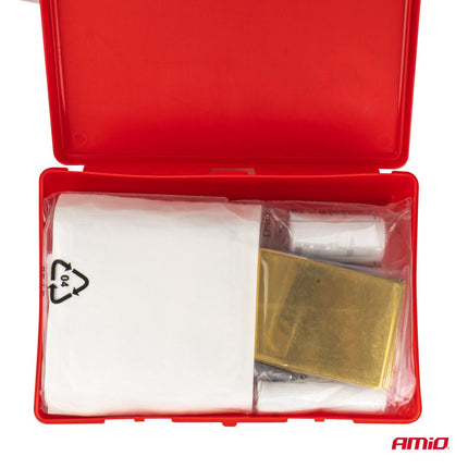 AMiO EHBO-kit in Kunststof Doos DIN 13164 - Verbandtrommel voor Auto AMiO 4