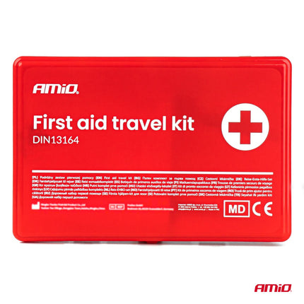 AMiO EHBO-kit in Kunststof Doos DIN 13164 - Verbandtrommel voor Auto AMiO 3