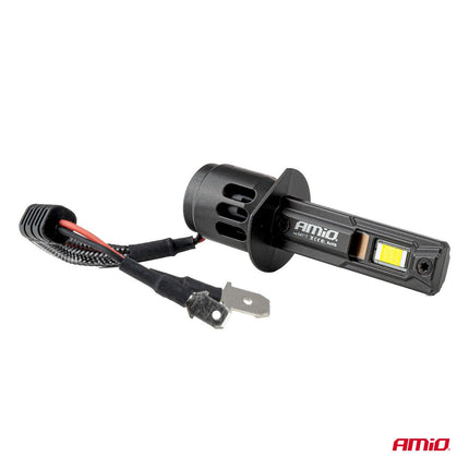 AMiO AMiO F25 PRO BLACK Edition H1 LED Koplampen 12/24V – 7646 Lumen 6000K Daglichtwit FULL CANBUS AMiO 4