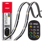 AMiO Flexible LED Strips RGB 12V – Set van 2x30cm met Afstandsbediening Controller – Decoratieve Interieur en Exterieur Verlichting voor Auto - VCTparts.nl