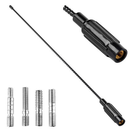 AMiO AMiO FM/AM Auto Antenne Mini Universeel met 4 Adapters Zwart (41 cm) AMiO 1