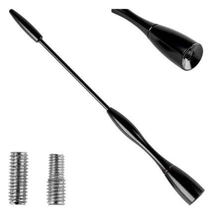 AMiO AMiO FM/AM Auto Antenne Mini Universeel met 5/6mm Adapter Zwart (16 cm) AMiO 1