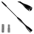 AMiO AMiO FM/AM Auto Antenne Mini Universeel met 5/6mm Adapter Zwart (16 cm) AMiO 5