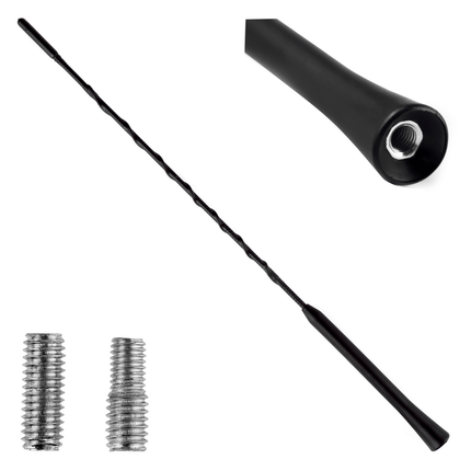 AMiO AMiO FM/AM Auto Antenne Mini Universeel met 5/6mm Adapter Zwart (41 cm) AMiO 1