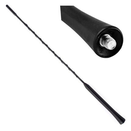 AMiO AMiO FM/AM Auto Antenne Mini Universeel met 6mm Adapter Zwart (40 cm) AMiO 1