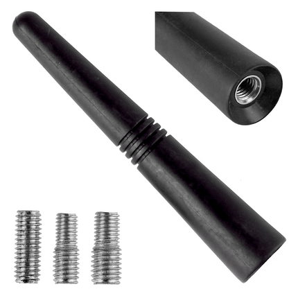 AMiO AMIO FM/AM Auto Antenne Mini Universeel Zwart 9 cm – Compacte Haaienvin Antenne voor Alle Auto’s AMiO 3