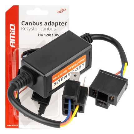 AMiO H4 Canbus Relaisweerstand Auto Dimlicht / Grootlicht Weerstand Canbus Decoder 12v - 24v (1 stuk) - VCTparts.nl