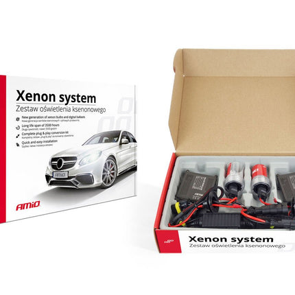 AMiO AMiO HID Xenon H7 Verlichtingsset 8000K Ijsblauw - Ultra Helder Xenonlicht met Digitale AC Metalen Ballasten met Canbus AMiO 1