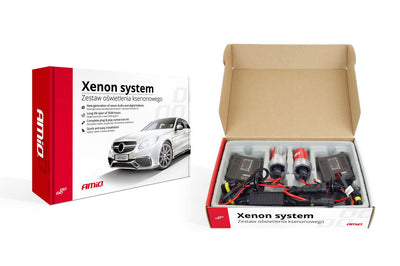 AMiO HID Xenon H7 Verlichtingsset 8000K Ijsblauw - Ultra Helder Xenonlicht met Digitale AC Metalen Ballasten met Canbus