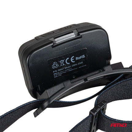 AMiO AMiO Hoofdlamp LED XPG+COB 1800mAh met Bewegingssensor - USB Oplaadbaar en Verstelbare Hoofdband - Voor Outdoor Werkplaats en Noodsituaties AMiO 8