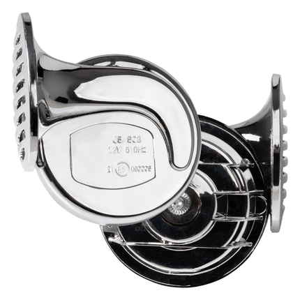 AMiO AMIO Hoorn Harde Toeter/Claxon Chrome Set - Krachtige 12V Fanfare Claxon met Dubbele Toon AMiO 1