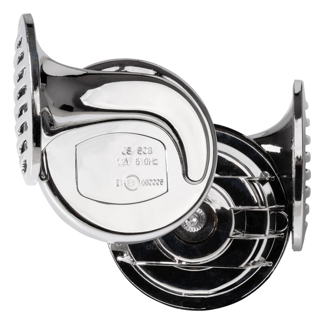 AMiO AMIO Hoorn Harde Toeter/Claxon Chrome Set - Krachtige 12V Fanfare Claxon met Dubbele Toon AMiO 1