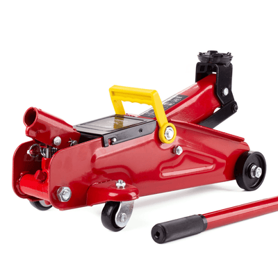 AMiO Hydraulische Garagekrik met Pompstang 2.000kg/2ton Trolley Jack Rood