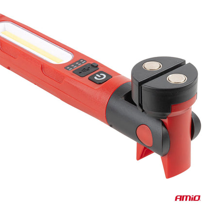 AMiO Inklapbare LED Werklamp met Magneet 4000mAh - Inspectielamp voor Garage en Werkplaats AMiO 5