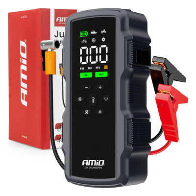 Jumpstarter 12V 17Ah 900A 4-in-1 met Compressor en Powerbank - Starthulp voor Auto