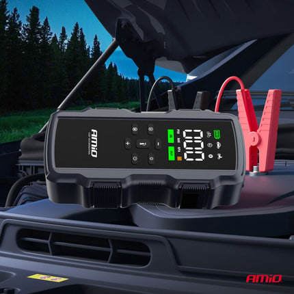 AMiO Jumpstarter 12V 17Ah 900A 4-in-1 met Compressor en Powerbank - Starthulp voor Auto AMiO 6
