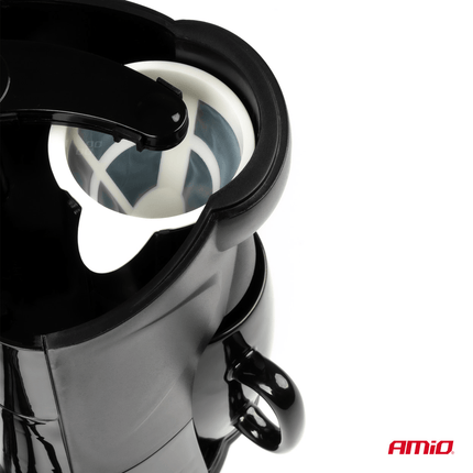 AMiO Koffiezetapparaat Auto Koffiezetter met Mok (12v/170w) Zwart met Autostekker Sigarettenaanstekerplug - VCTparts.nl