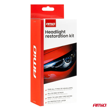 AMiO AMiO Koplamp Herstelset Polijstkit - Helder Zicht en Koplamp Restauratie voor nieuwe Glans AMiO 7