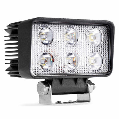 AMiO Krachtige Werklamp AWL02 6 LED FLAT 9-60V Verstraler Spot Robuust Offroad