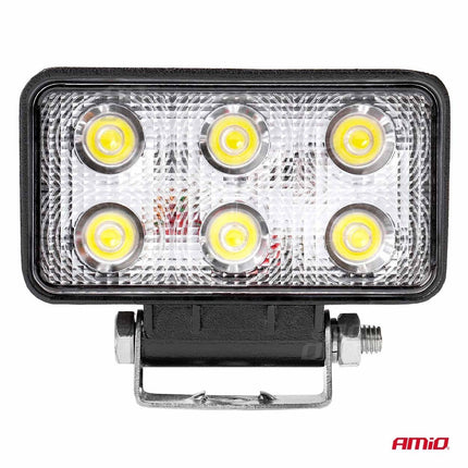 AMiO AMiO Krachtige Werklamp AWL02 6 LED FLAT 9 - 60V Verstraler Spot Robuust Offroad AMiO 6