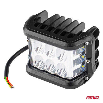 AMiO AMiO Krachtige Werklamp AWL08 12 LED (2 lampen) 9 - 36V Verstraler Spot Robuust Offroad AMiO 3