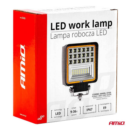 AMiO AMiO Krachtige Werklamp AWL12 42 LED COMBO (2 standen) 9 - 36V Verstraler Spot Robuust Offroad 2 stuks (set) Combideal 8