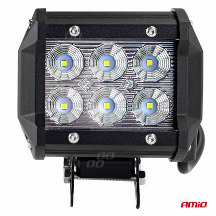 AMiO Krachtige Werklamp AWL17 6LED FLOOD 9 - 36V Verstraler Spot Robuust Offroad - VCTparts.nl