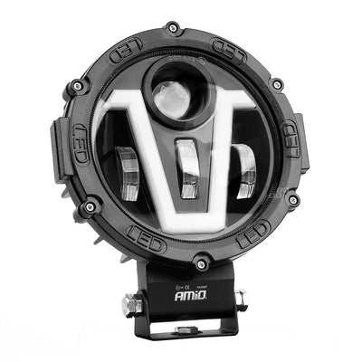 AMiO Multifunctionele Werklamp 50W Rond - LED Werklicht 9-36V met Richtingaanwijzer