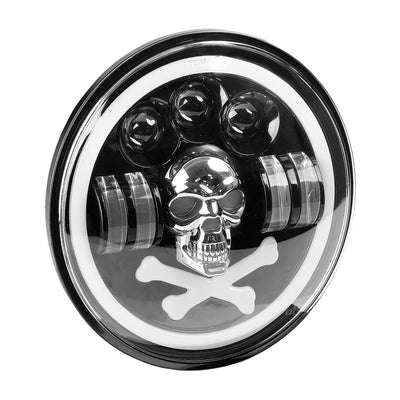 AMiO SKULL LED Werklamp 60W Rond - Multifunctionele Verstraler 9-36V Offroad