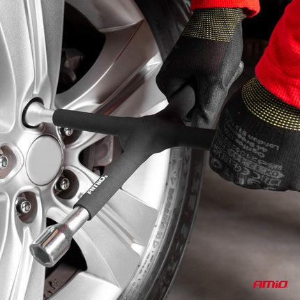AMiO AMiO Kruissleutel Rubberen Handgreep 17 - 19 - 21mm 1/2" Rood AMiO 4