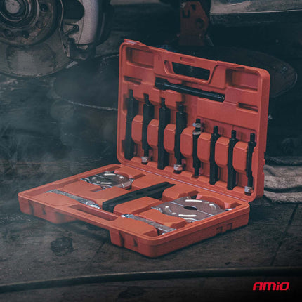 AMiO Lager Trekker Set met Separator 14 Delig - Bearing Separator en Puller Gereedschap 25 - 75 mm - VCTparts.nl