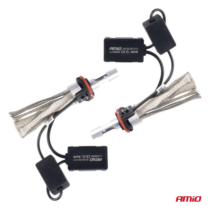 AMiO AMiO LED Autolampen FLEX+ H15 6000K - Krachtige Slimme Dimlichten 12V 24V Canbus Wit Verstelbare LED Verlichting AMiO 5