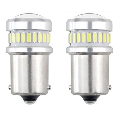 AMiO LED CANBUS 3014 24SMD + 3030 6SMD 1156 BA15S P21W R10W R5W Wit 12V/24V