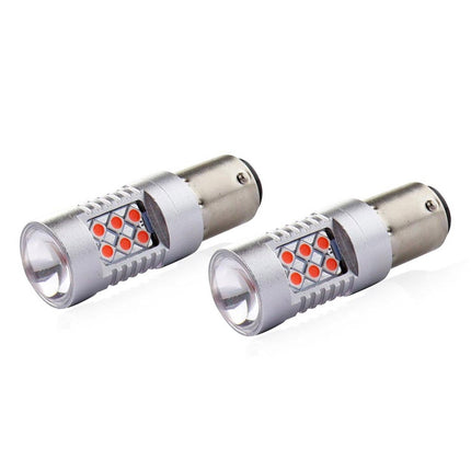 AMiO AMiO LED CANBUS 3030 24SMD 1157 BAY15D PR21/5W Rood 12V/24V AMiO 3