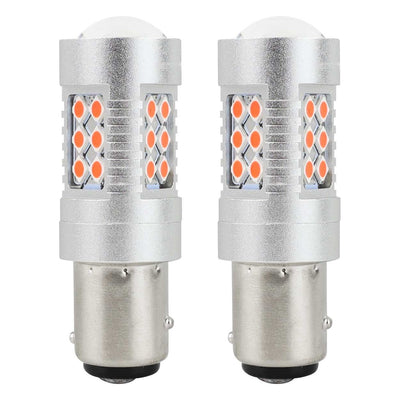 AMiO LED CANBUS 3030 24SMD 1157 BAY15D PR21/5W Rood 12V/24V