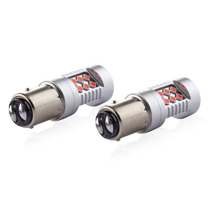 AMiO AMiO LED CANBUS 3030 24SMD 1157 BAY15D PR21/5W Rood 12V/24V AMiO 2
