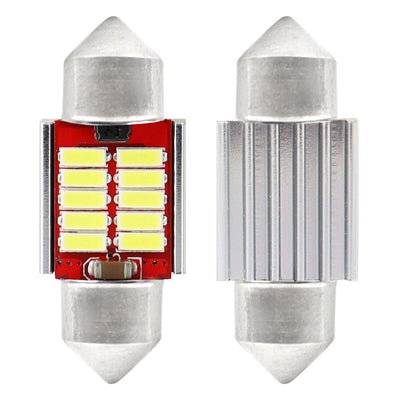 AMiO LED CANBUS 4014 10SMD Festoen C5W C10W C3W 31mm Wit 12V/24V