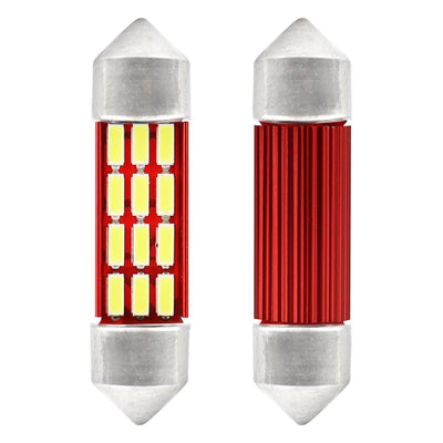 AMiO LED CANBUS 4014 12SMD Festoen C5W C10W C3W 36mm Wit 12V/24V