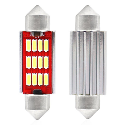 AMiO LED CANBUS 4014 12SMD Festoen C5W C10W C3W 36mm Wit 12V/24V