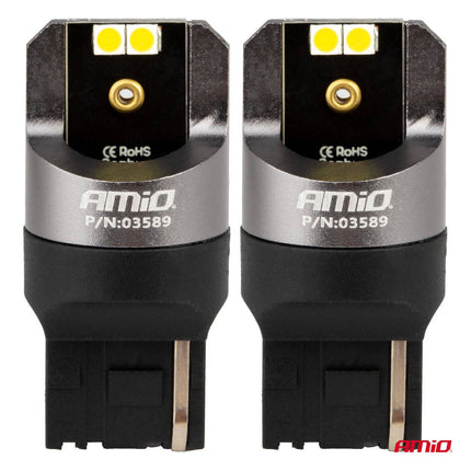 AMiO AMiO LED CANBUS PRO serie 7440 T20 W21W 4x3030 SMD Wit 12/24V AMiO 3