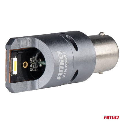 AMiO AMiO LED CANBUS PRO serie BA15S P21W 2x1860SMD Wit 12/24V FULL CANBUS met FAN AMiO 2