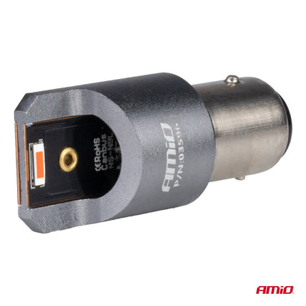 AMiO AMiO LED CANBUS PRO serie BAY15D P21/5W 2x1860SMD Rood 12/24V FULL CANBUS AMiO 2