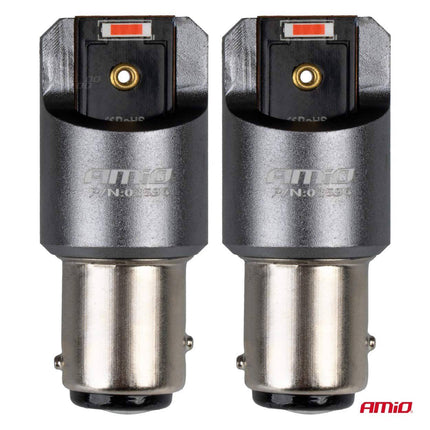AMiO AMiO LED CANBUS PRO serie BAY15D P21/5W 2x1860SMD Rood 12/24V FULL CANBUS AMiO 3