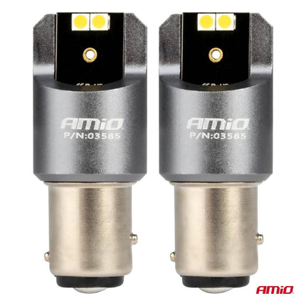 AMiO AMiO LED CANBUS PRO serie BAY15D P21/5W 4x3030 SMD Wit 12/24V AMiO 3